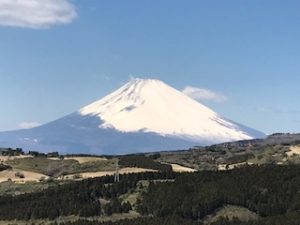 東伊豆から見た富士山